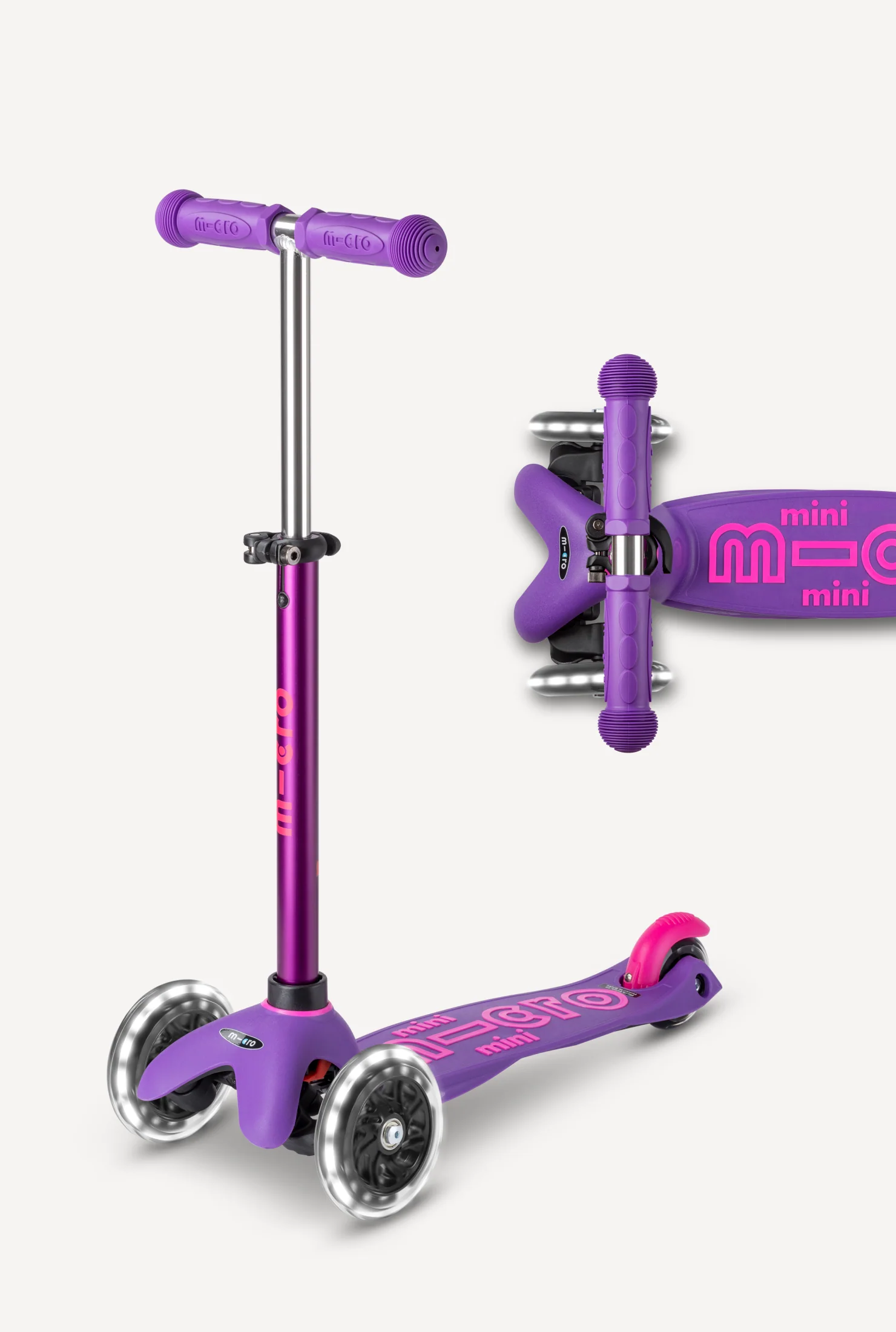 Micro Mini LED Scooter + Green Scooterpeg Bundle - Image 19
