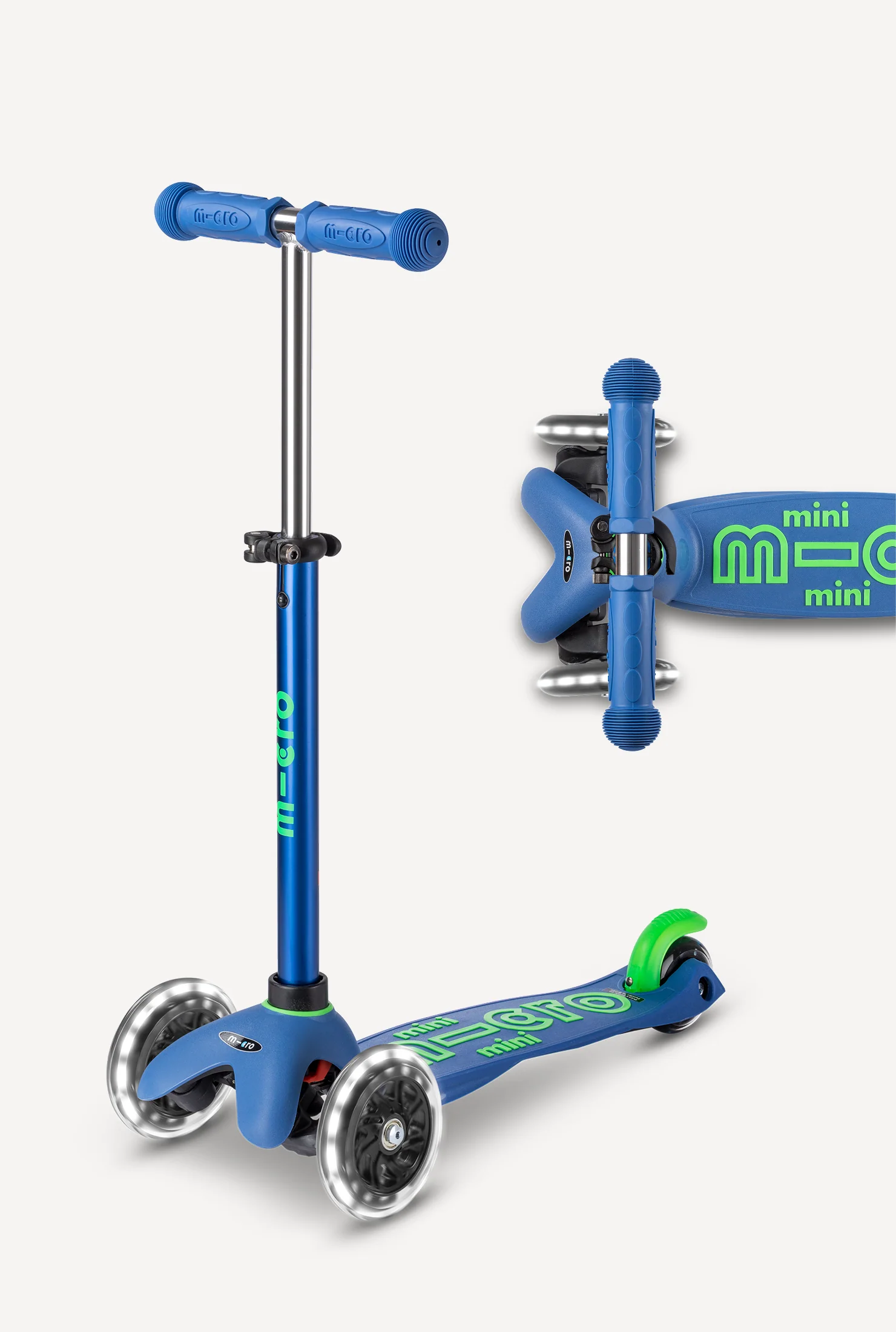 Micro Mini LED Scooter + Green Scooterpeg Bundle - Image 13