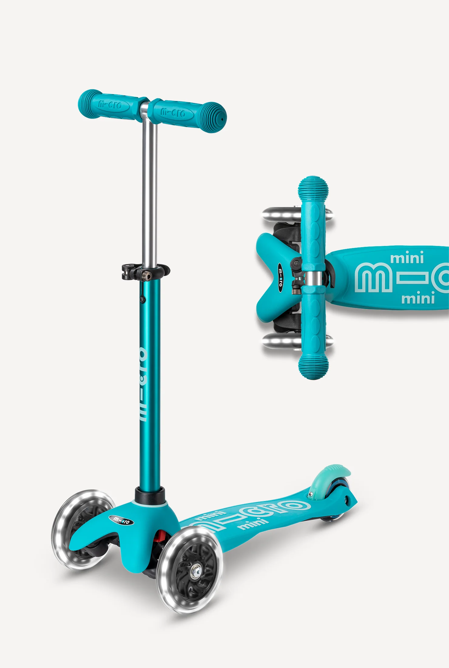 Micro Mini LED Scooter + Green Scooterpeg Bundle - Image 17