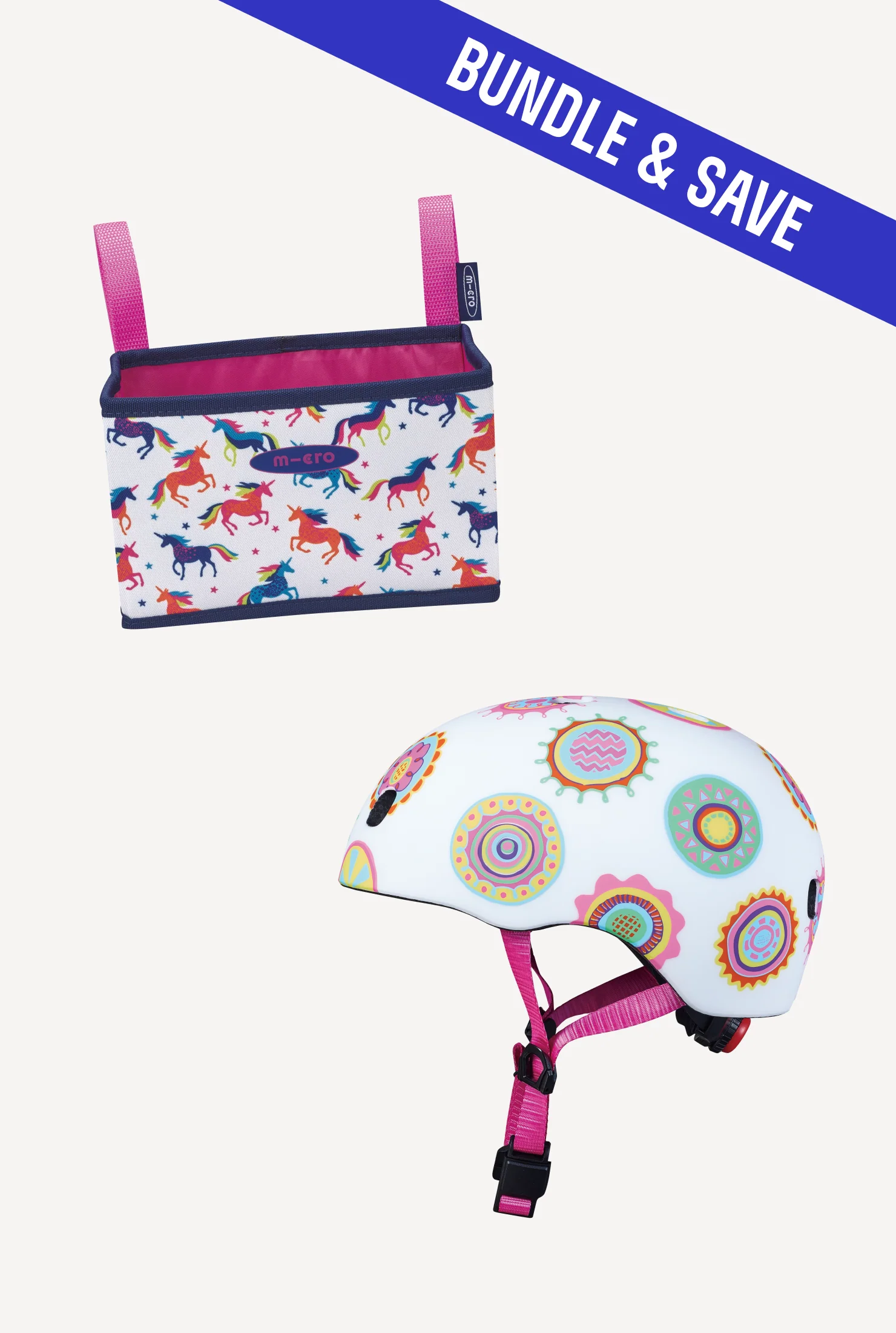 Micro Pattern Helmet + Foldable Basket - Image 10