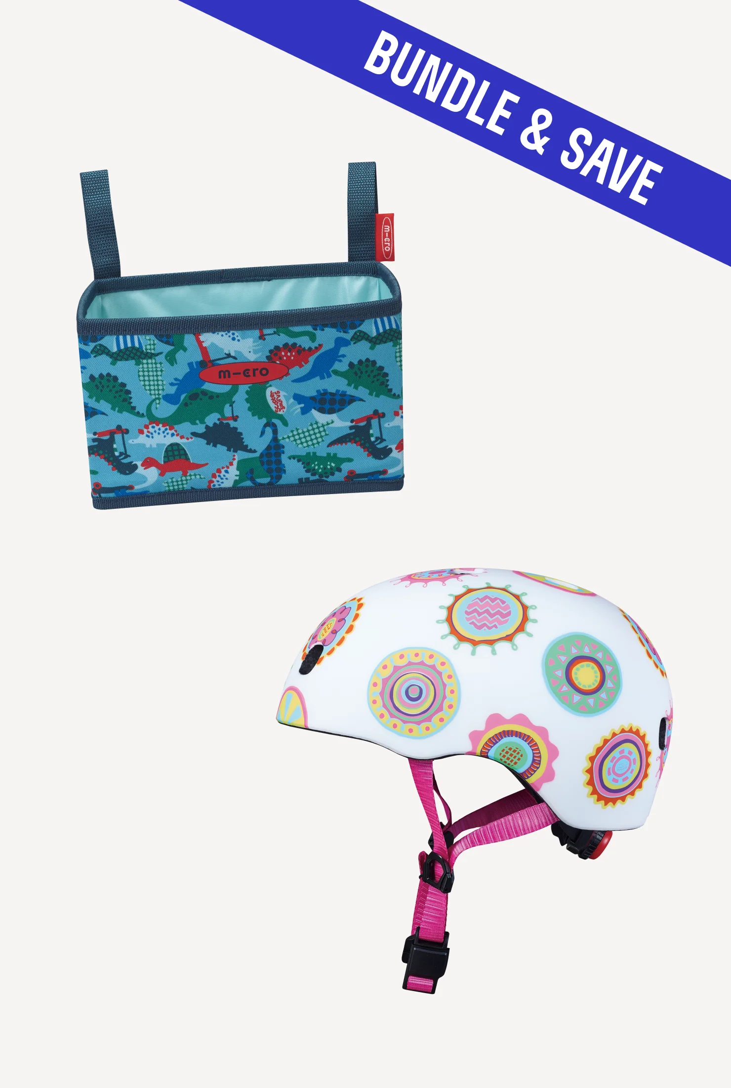 Micro Pattern Helmet + Foldable Basket - Image 13