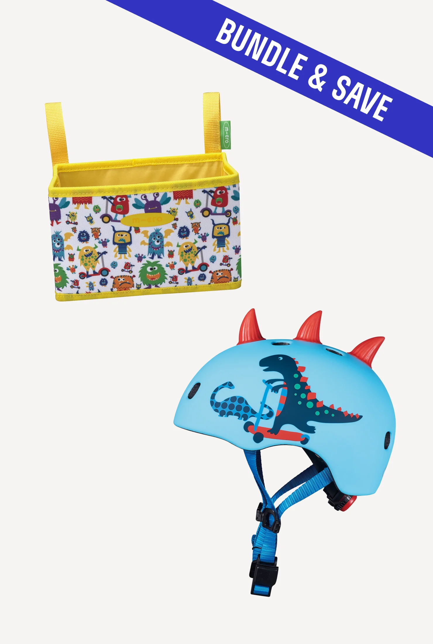 Micro Pattern Helmet + Foldable Basket - Image 16