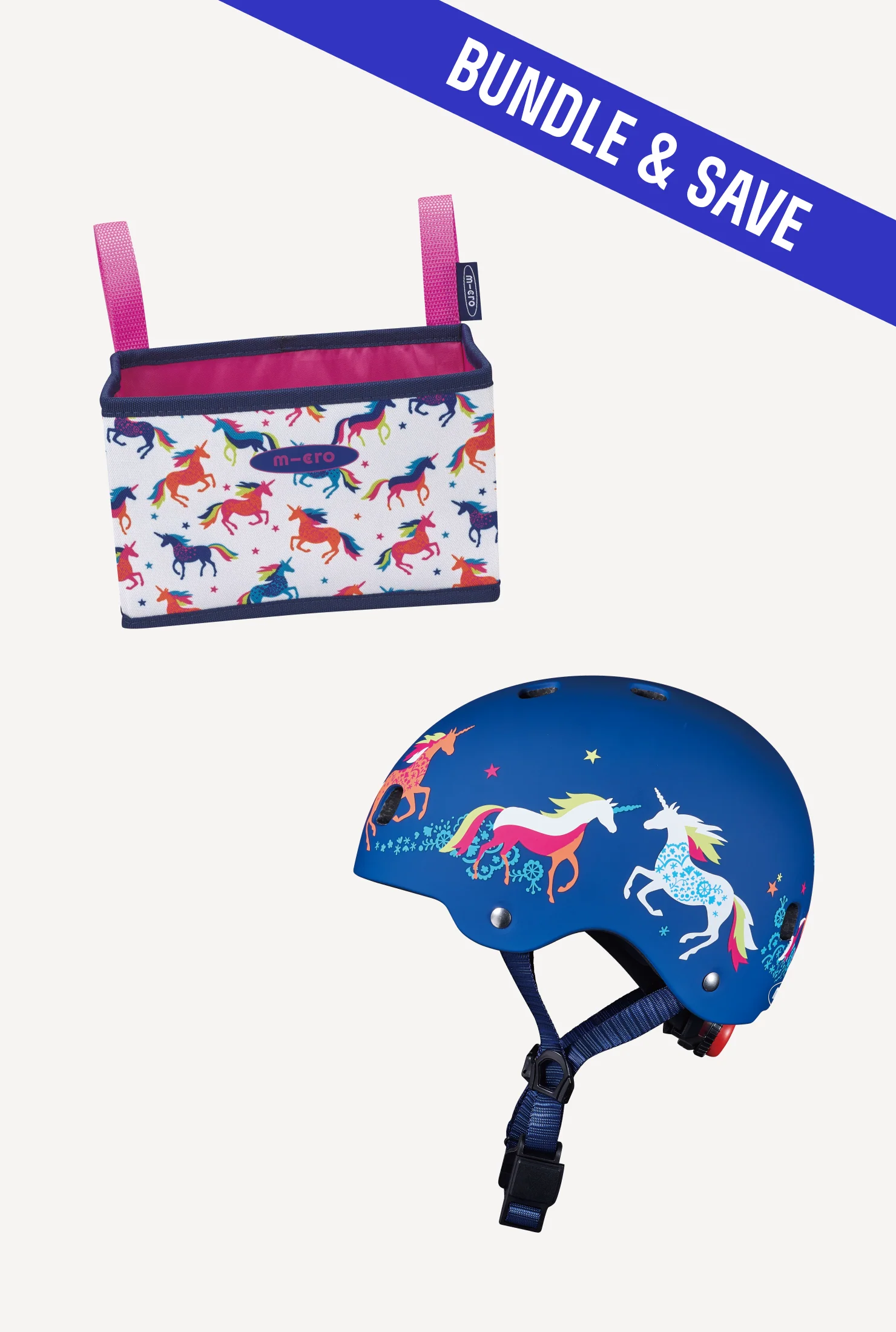 Micro Pattern Helmet + Foldable Basket - Image 3