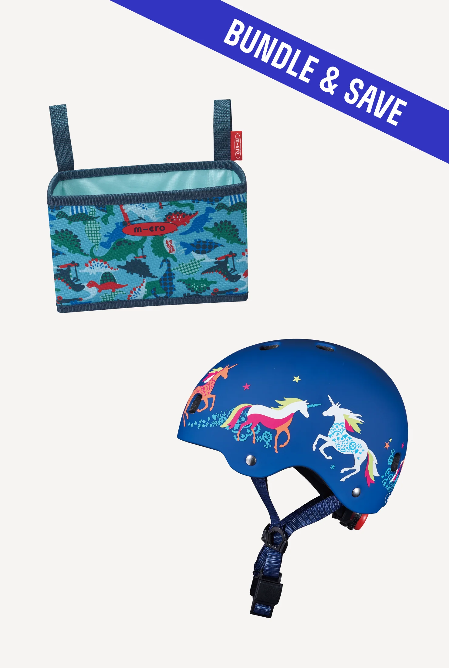 Micro Pattern Helmet + Foldable Basket - Image 6