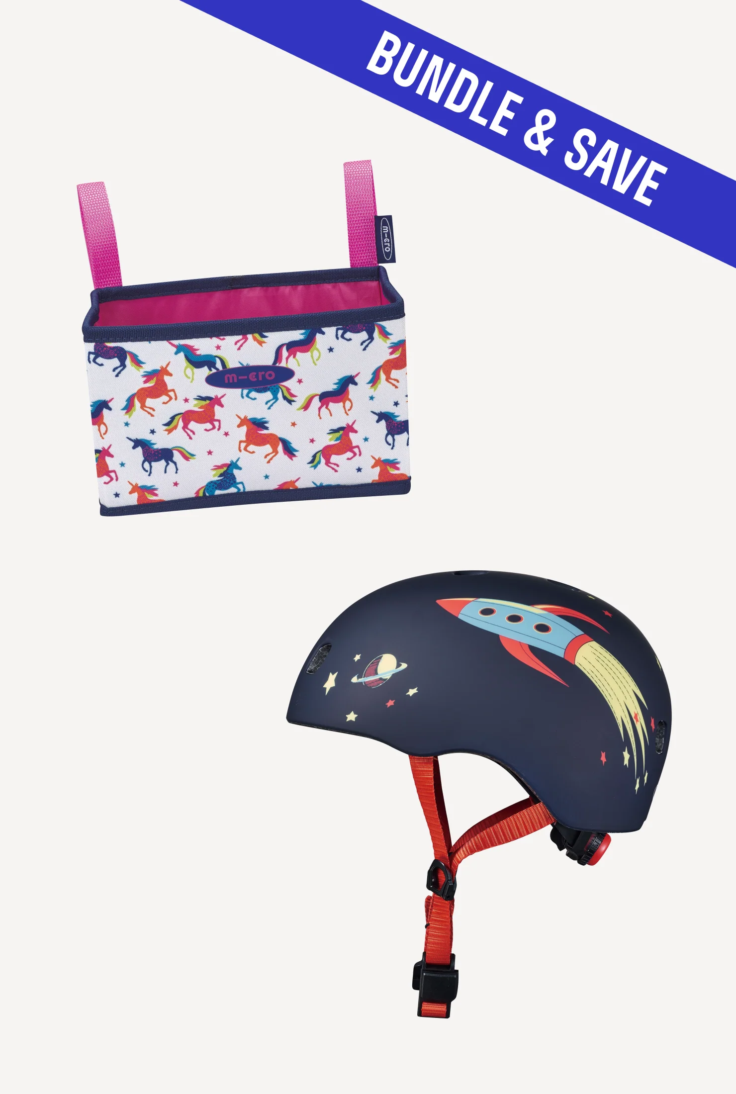 Micro Pattern Helmet + Foldable Basket - Image 7