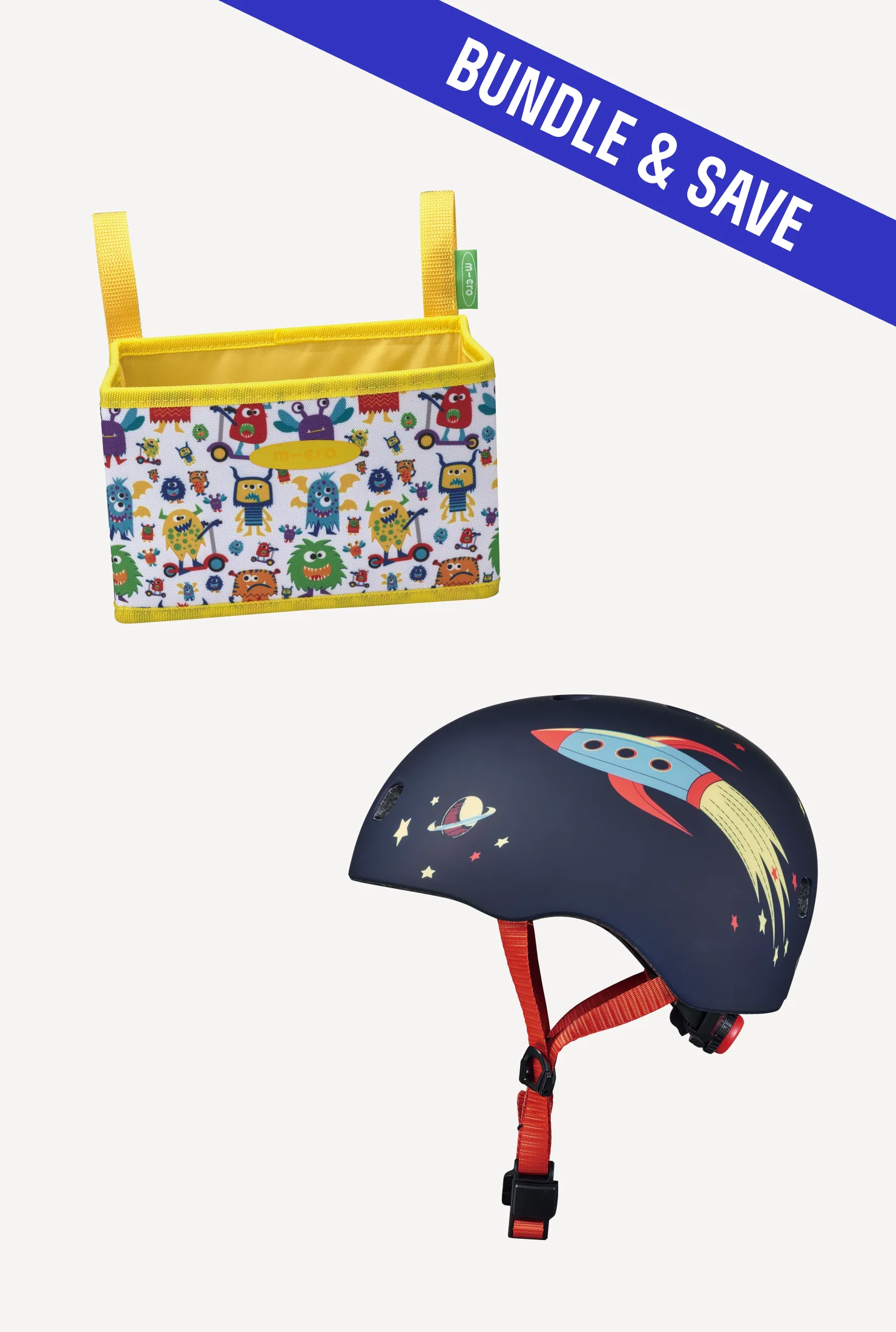 Micro Pattern Helmet + Foldable Basket - Image 8